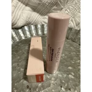 WANDER Beauty On-the-Glow Blush and Illuminator - "Coral Rose/Nude Glow" - NIB